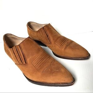 French Follies Nubuck Leather Western Booties 8.5